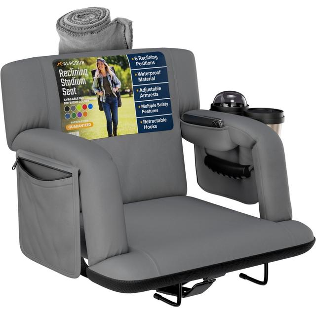 Alpcour Premium Reclining Stadium Seat for Bleachers with Back Support - Wide – by undefined on TurtlesEgg Marketplace