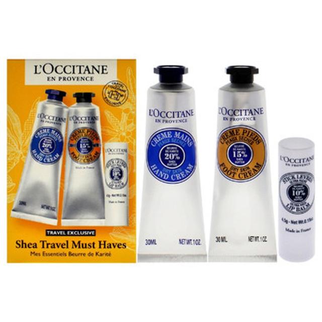 L'OCCITANE SHEA TRAVEL MUST HAVES 3 PCS SET: 1 OZ HAND CREAM + 1 OZ FOOT CREAM + 0.15 LIP BALM – by undefined on TurtlesEgg Marketplace
