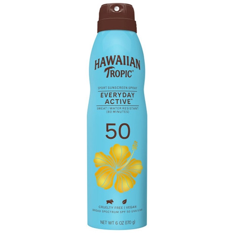 Hawaiian Tropic Everyday Active Clear Spray Sunscreen SPF 50, 6oz | Hawaiian Tropic Sunscreen SPF 50, Sunblock, Oxybenzone Free Sunscreen, Spray On Sunscreen, Body Sunscreen Spray, 6oz - Health & Beauty sold by NBO LLC