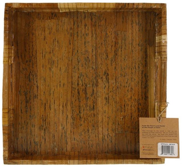 Heart of Haiti Papier Mache Banana Leaf Tray (Small) – by NBO LLC on TurtlesEgg Marketplace