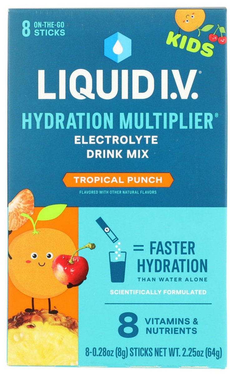 LIQUID IV Tropical Punch Kids Hydration Mix 8 Count, 0.28 OZ - Health & Beauty sold by NBO LLC