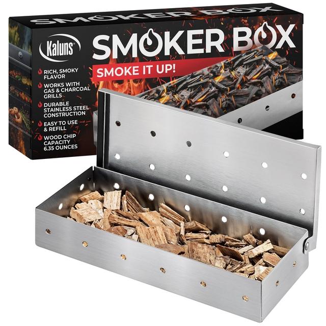 Kaluns Universal Stainless Steel Smoker Box, Gas or Charcoal Grill Smoke Box, Works with W... – by MP-EM on TurtlesEgg Marketplace